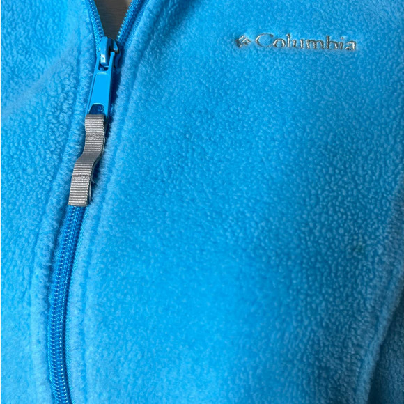 Columbia Girls 18-20 Fleece Jacket Full Zipper Pockets - Picture 2 of 5